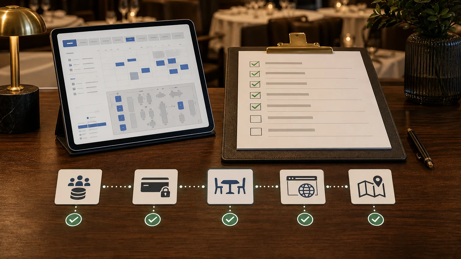 Rezervasyonları, misafir verilerini, ödemeleri, kanalları ve ekip operasyonlarını birleştiren restoran sistemi geçiş planı