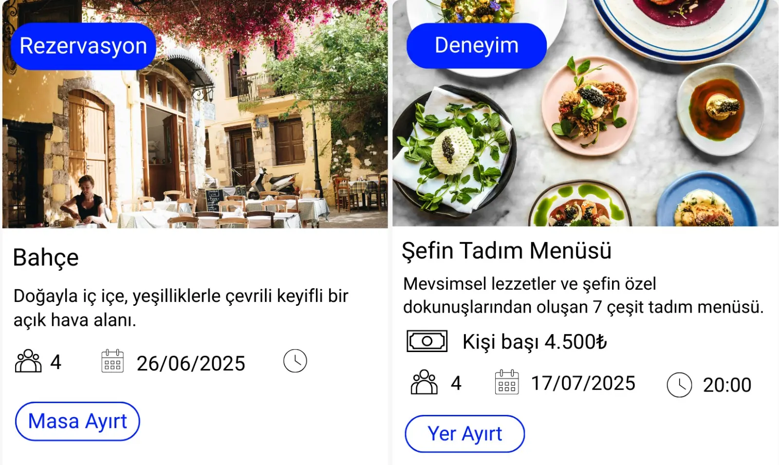 Google yorumlarınızı artırma özelliğinde gösterilen, kullanıcıların deneyimlerini paylaşmalarını ve yeniden rezervasyon yapmalarını sağlayan bir geri bildirim ekranı.